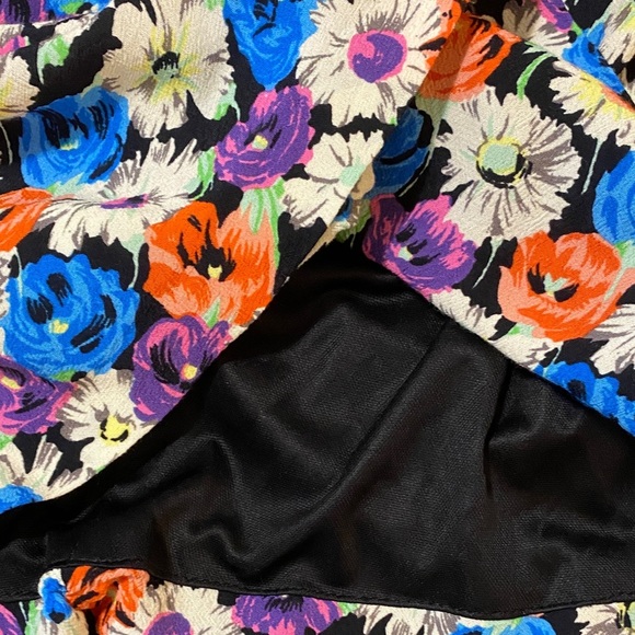 Zara Sultry Bodycon Multicolor Floral Long Sleeve Dress Small - Picture 7 of 9